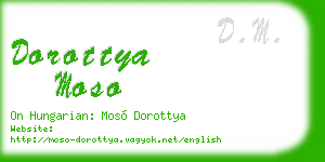dorottya moso business card